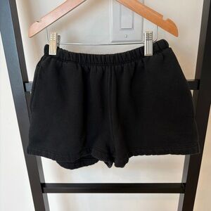 wild fable Black Elastic-Waist Athletic Lounge Shorts